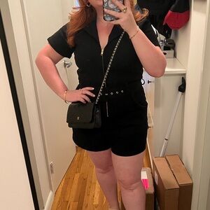 Show Me Your Mumu Outlaw Romper in Washed Black